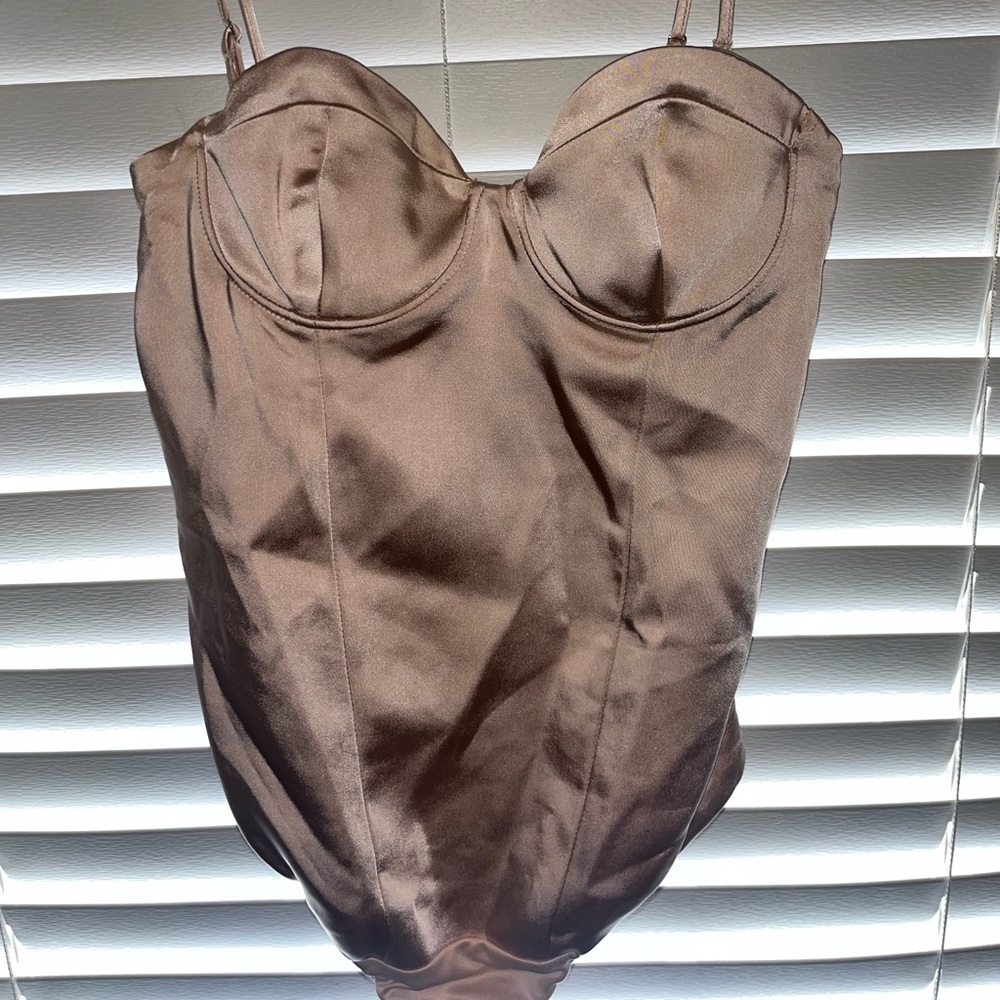 Zara Rose Gold Body Suit in a size XS